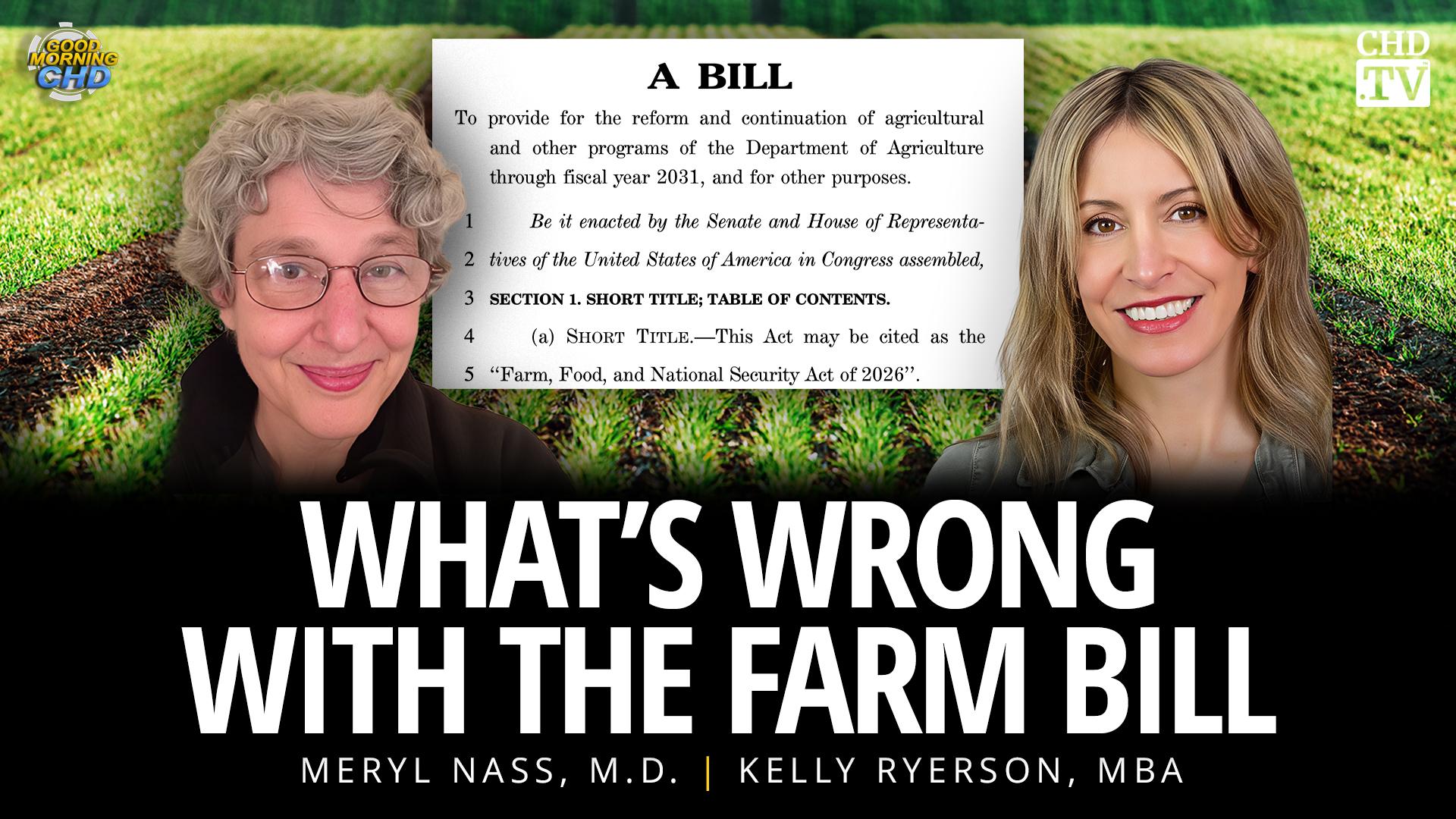 What’s Wrong With the Farm Bill