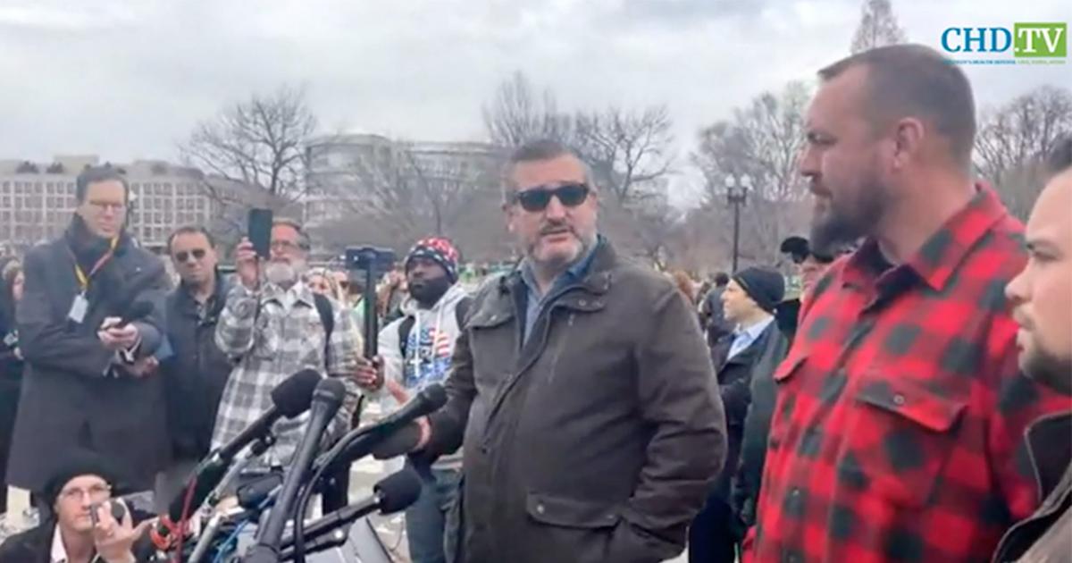 Ted Cruz Holds Press Conference With People’s Convoy Organizers in DC