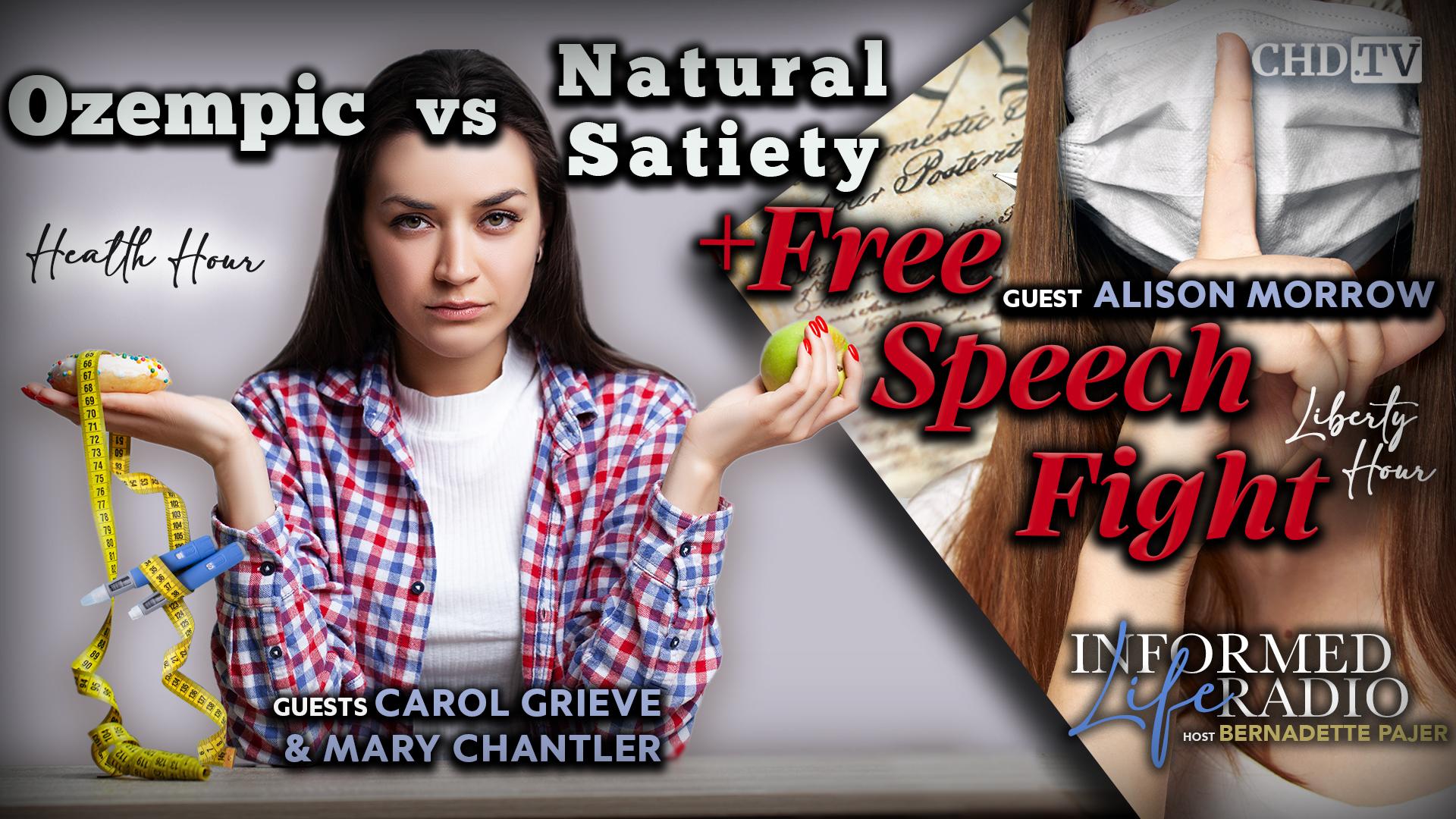 Ozempic vs Natural Satiety + Free Speech Fight