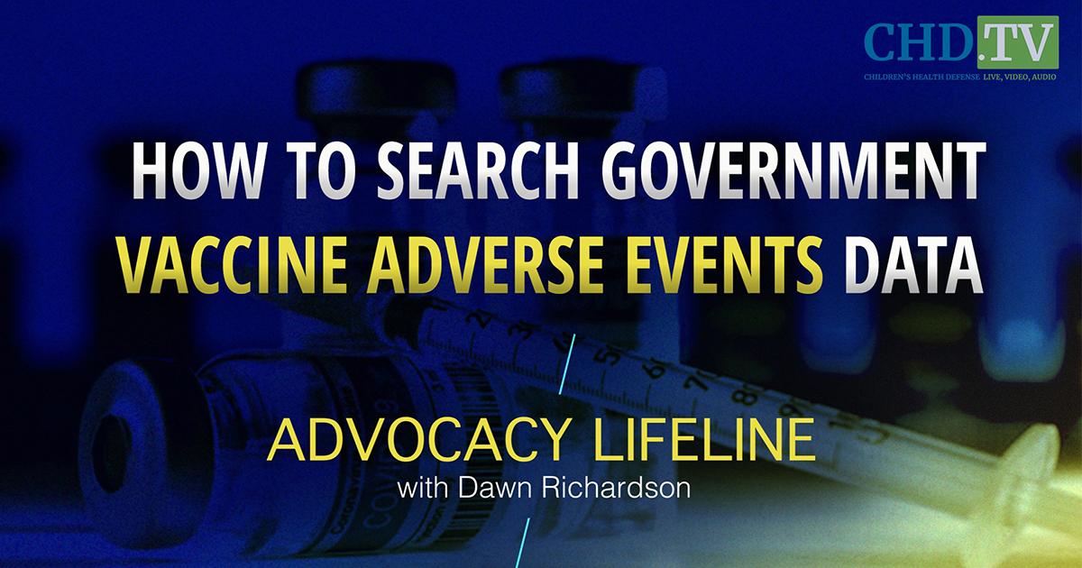 How to Search Government Data on Vaccine Adverse Events on Your Own