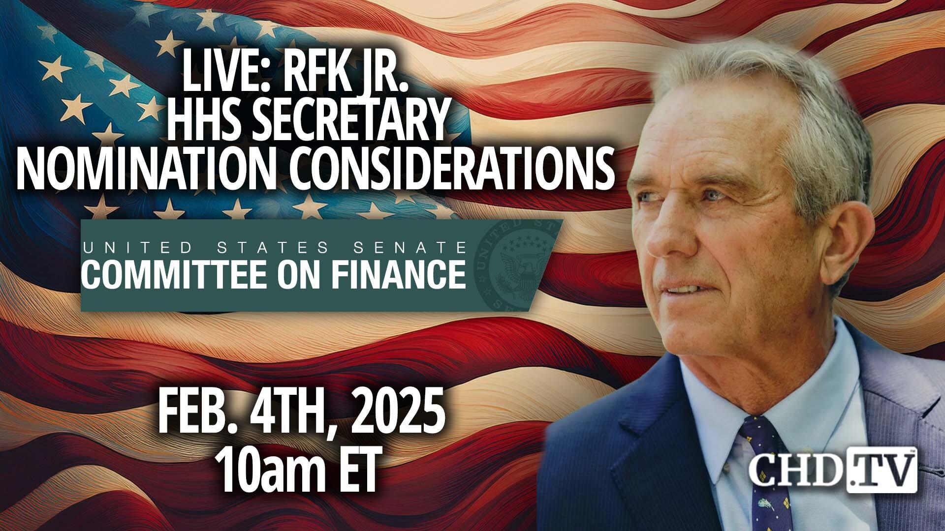 Open Executive Session to Consider Favorably Reporting the Nomination of RFK Jr. as HHS Secretary