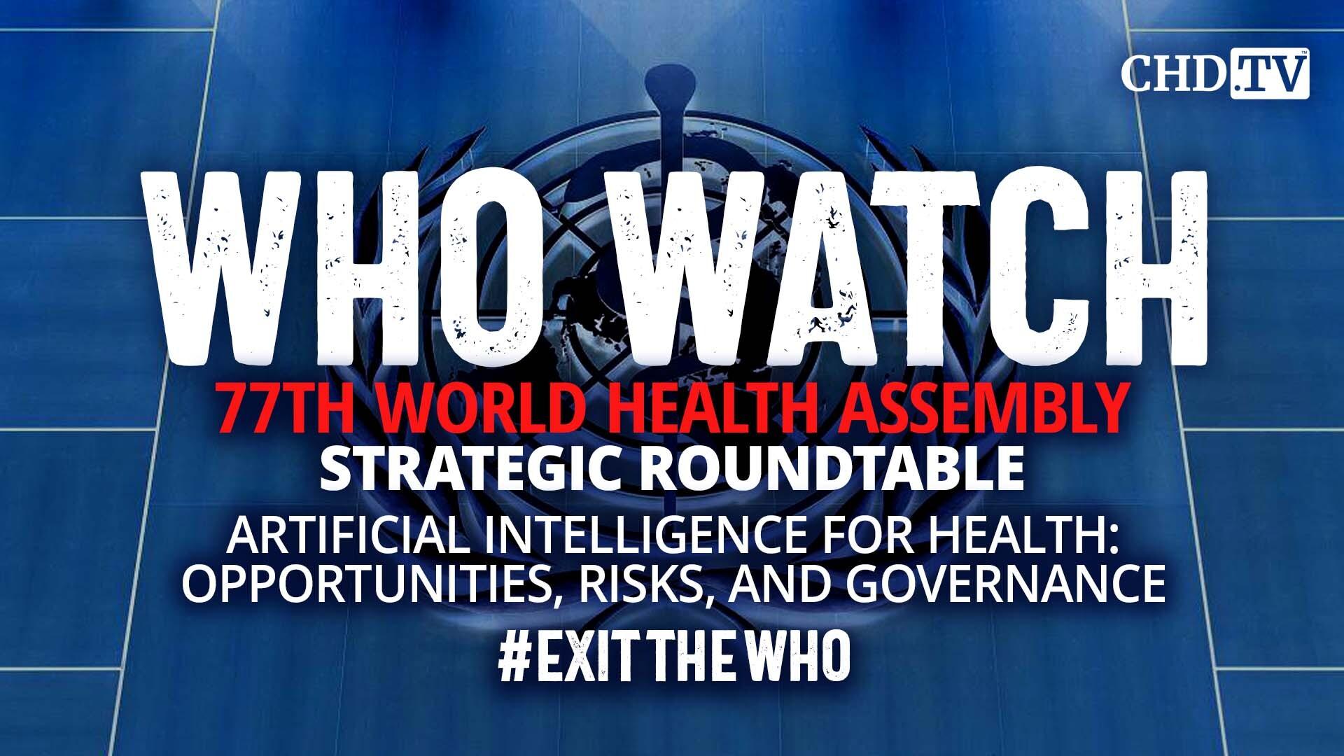 Artificial Intelligence for Health: Opportunities, Risks + Governance | Strategic Roundtable