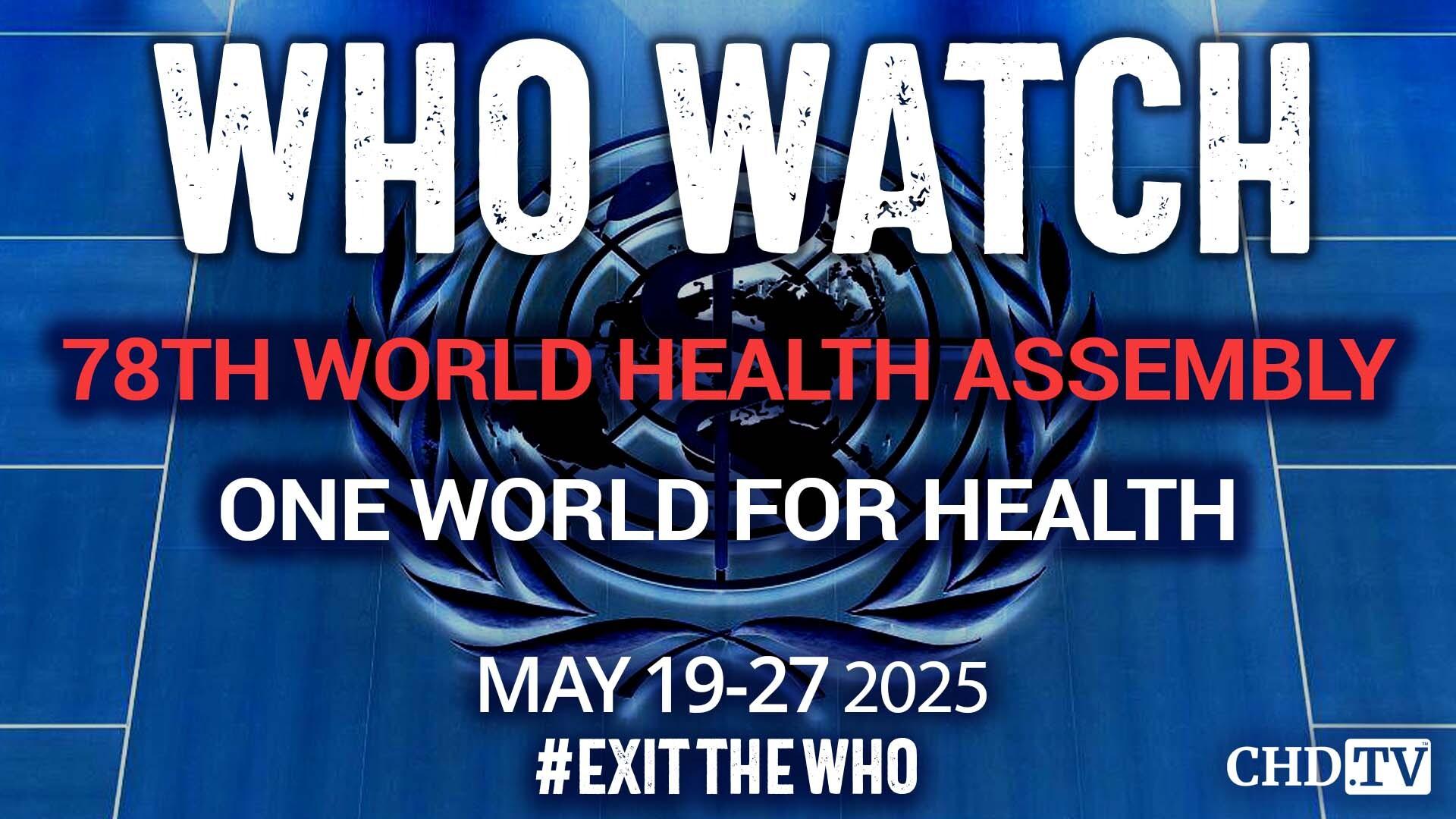 Opening of the 78th World Health Assembly with Tedros